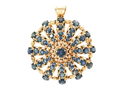 Jewellery, PENDANT/BROOCH, 14K gold