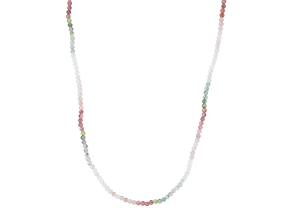 Jewellery, NECKLACE, beads of different colours tourmaline