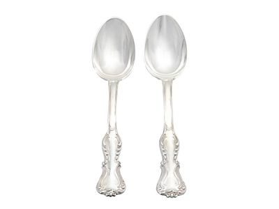 Silverware, SPOONS, silver
