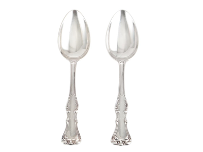 Silverware, SPOONS, silver