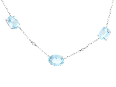 Jewellery, NECKLACE, 18K white gold