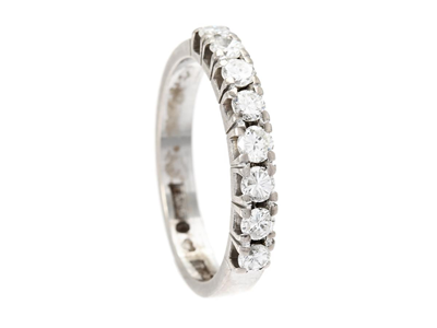 Jewellery, ETERNITY RING, 18K white gold