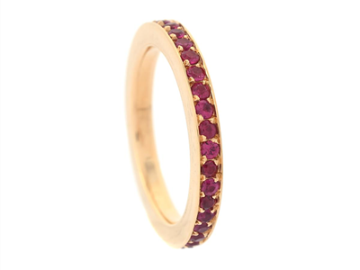 Jewellery, FULL ETERNITY RING, 18K gold