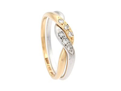 Jewellery, RING, 18K gold/white gold
