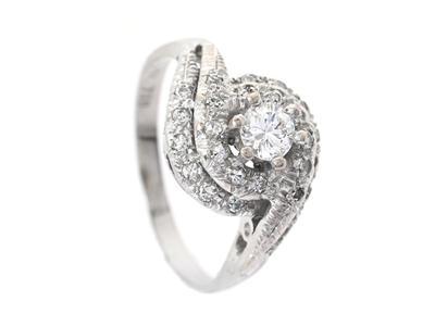 Jewellery, RING, 18K white gold