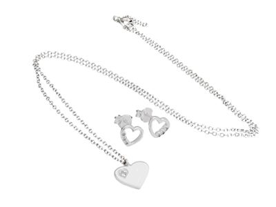 Jewellery, JEWELLERY SET, 1 pendant with chain