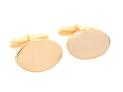 Jewellery, CUFFLINKS, gilt sterling silver