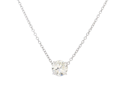 Jewellery, PENDANT WITH CHAIN, 18K white gold