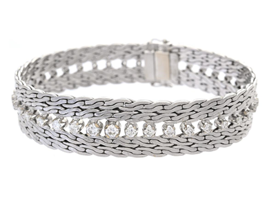 Jewellery, BRACELET, 18K white gold