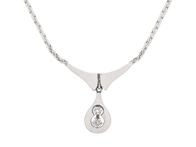Jewellery, NECKLACE, 18K white gold