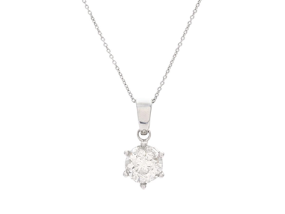 Jewellery, PENDANT/CHAIN, 18K white gold