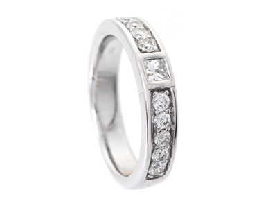 Jewellery, RING, 18K white gold