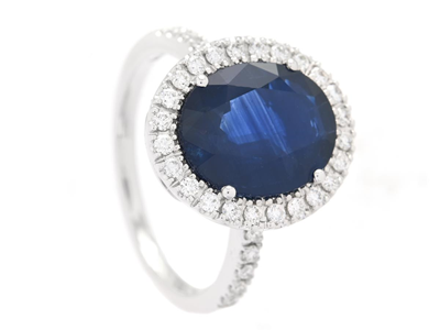 Jewellery, CLUSTER RING, 18K white gold