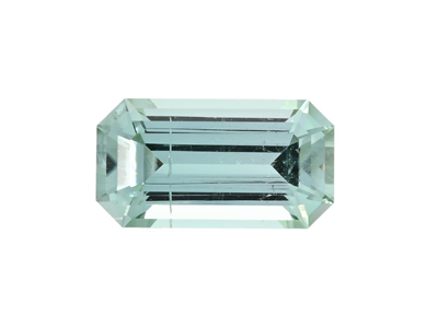 Gemstones, PALE GREEN TOURMALINE, emerald cut
