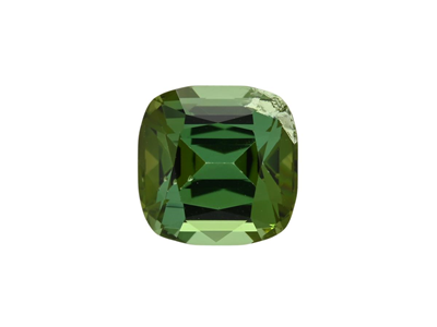 Gemstones, YELLOW-GREEN TOURMALINE, cushion cut