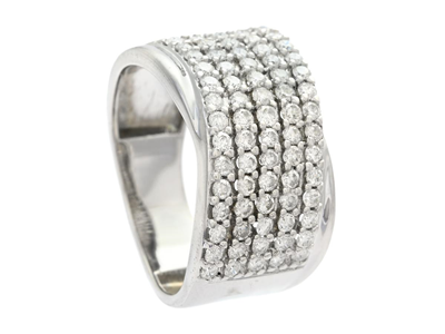 Jewellery, RING, 18K white gold