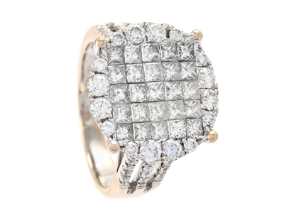 Jewellery, RING, 18K white gold