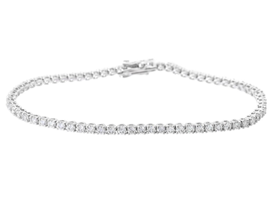 Jewellery, TENNIS BRACELET, 18K white gold