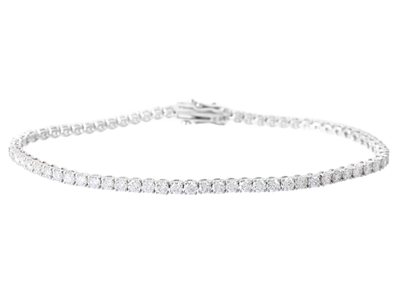 Jewellery, TENNIS BRACELET, 18K white gold