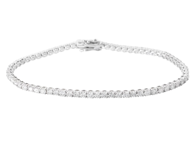 Jewellery, TENNIS BRACELET, 18K white gold