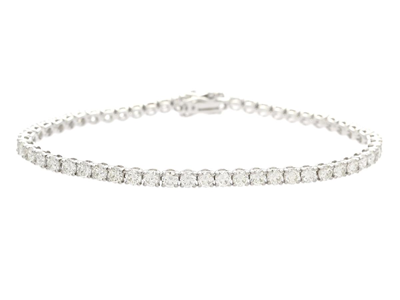 Jewellery, TENNIS BRACELET, 18K white gold
