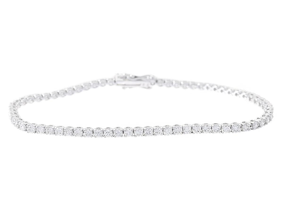 Jewellery, TENNIS BRACELET, 18K white gold