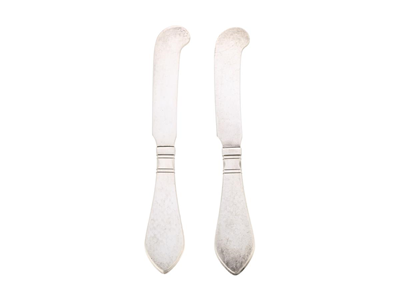 Silverware, GEORG JENSEN, 2 butter knives