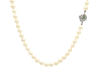 Jewellery, PEARL NECKLACE, cultured freshwater pearls approx. 7,1-7,2 mm