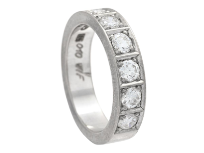Jewellery, ETERNITY RING, 14K white gold