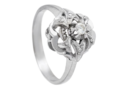 Jewellery, RING, 18K white gold