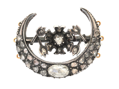 Jewellery, BROOCH, crescent moon