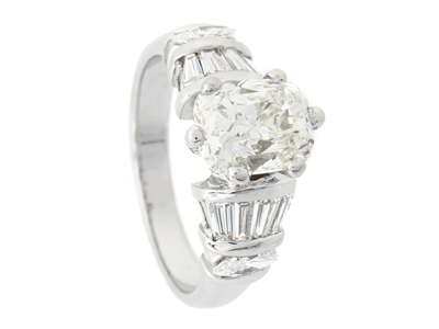 Jewellery, RING, 18K white gold