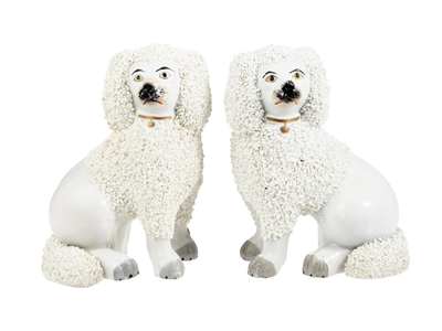 Ceramics, FIGURES, rice poodles