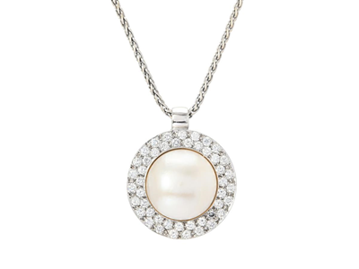 Jewellery, PENDANT WITH CHAIN, 18K white gold