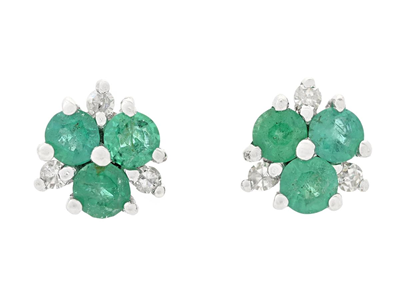 Jewellery, EARRINGS, 18K white gold