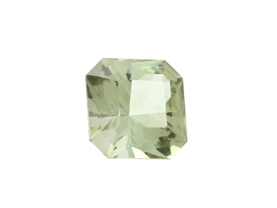 Gemstones, GREEN-YELLOW TOURMALINE, octagonal cut