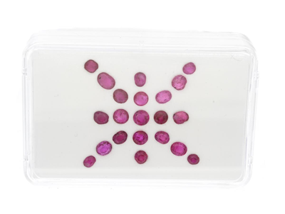 Gemstones, 21 RUBIES, 4,83 ctw