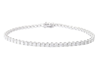 Jewellery, TENNIS BRACELET, 18K white gold