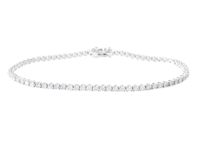 Jewellery, TENNIS BRACELET, 18K white gold