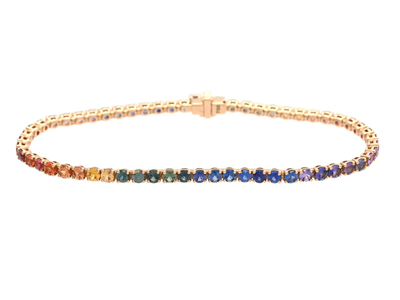 Jewellery, TENNIS BRACELET, 18K rose gold