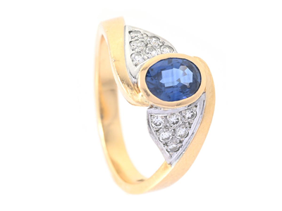Jewellery, RING, 18K gold/white gold