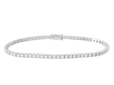 Jewellery, TENNIS BRACELET, 18K white gold