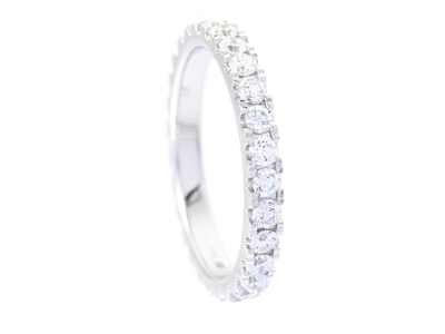 Jewellery, FULL ETERNITY RING, 18K white gold