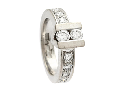 Jewellery, RING, 18K white gold