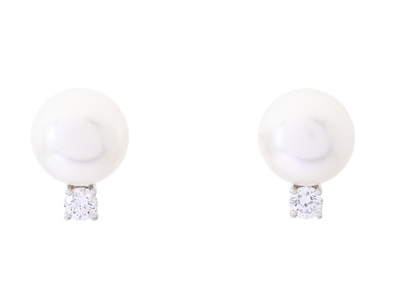 Jewellery, PEARL EARRINGS, 18K white gold