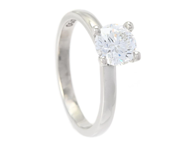 Jewellery, SOLITAIRE RING, platinum