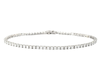 Jewellery, TENNIS BRACELET, 18K white gold
