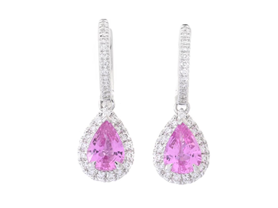 Jewellery, EARRINGS, 18K white gold