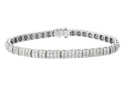 Jewellery, BRACELET, 14K white gold