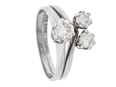 Jewellery, RING, 18K white gold